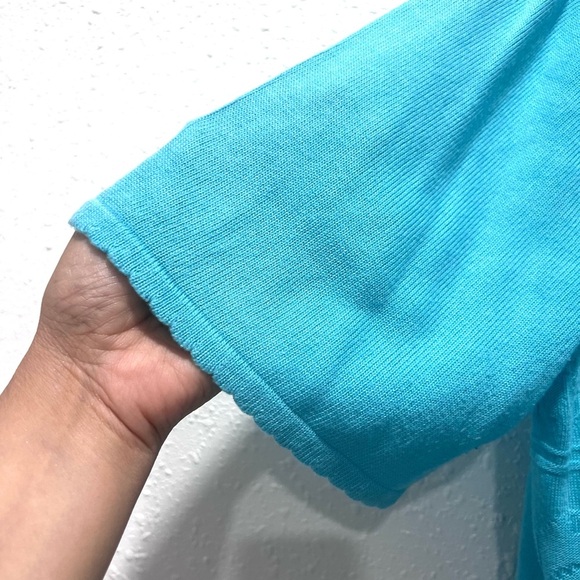 Koret Blue Boxy Relaxed Short Sleeve Tee 2X - Picture 7 of 7